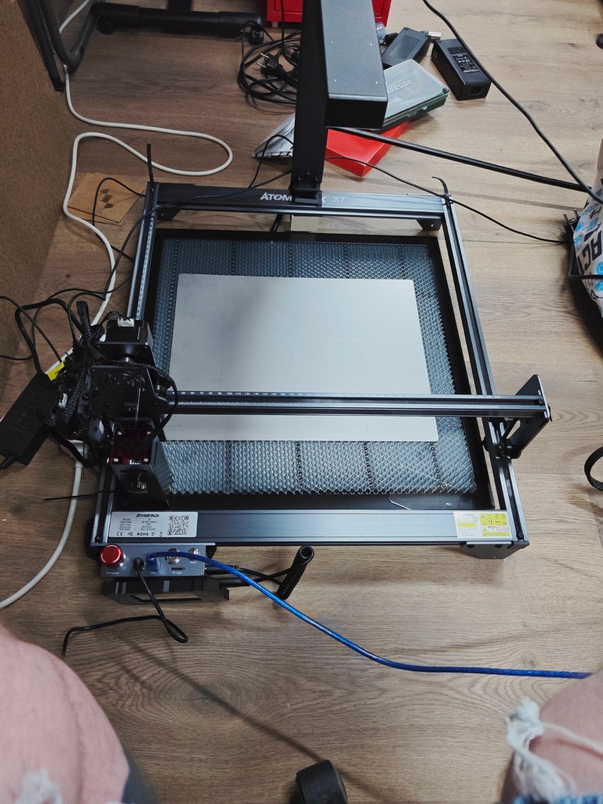Atomstack X7 Laser Graveermachine - Zo goed als nieuw, Doe-het-zelf en Verbouw, Gereedschap | Overige machines, Zo goed als nieuw