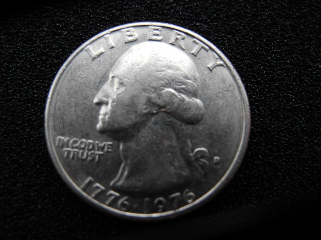 Bicentennial Quarter Dollar George Washington 1776-1976, Ophalen of Verzenden, Noord-Amerika, Losse munt