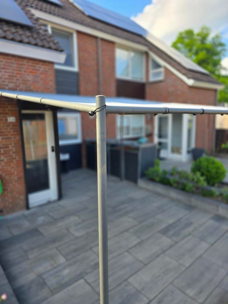 Veranda pergola met zonnedoek 4 bij 4 meter, Ophalen, Gebruikt, Overige typen, 250 cm tot 450 cm