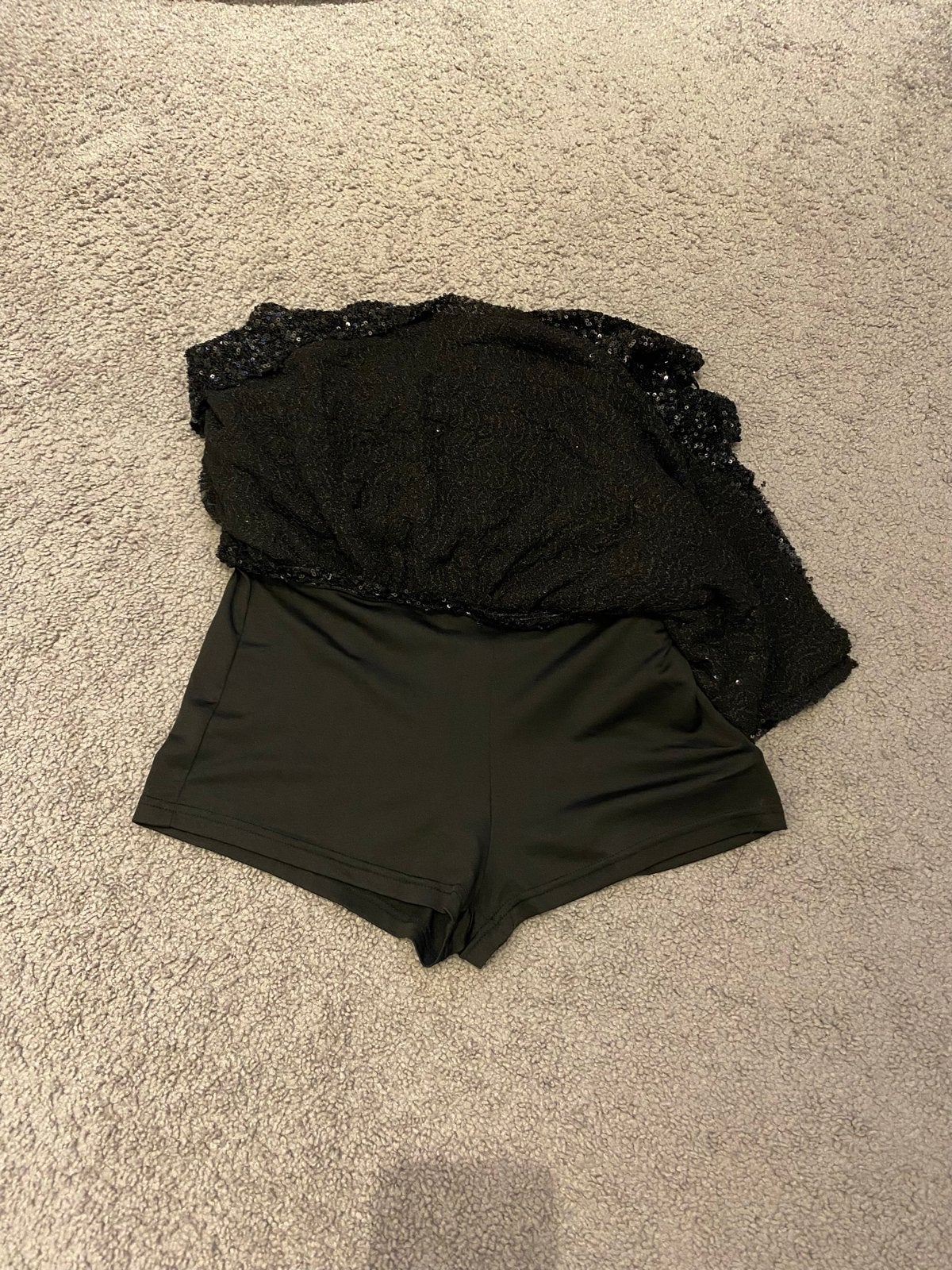 Meet me there zwarte pailletten strapless jurk S/M, Zwart, Ophalen of Verzenden, Zo goed als nieuw, Maat 36 (S)