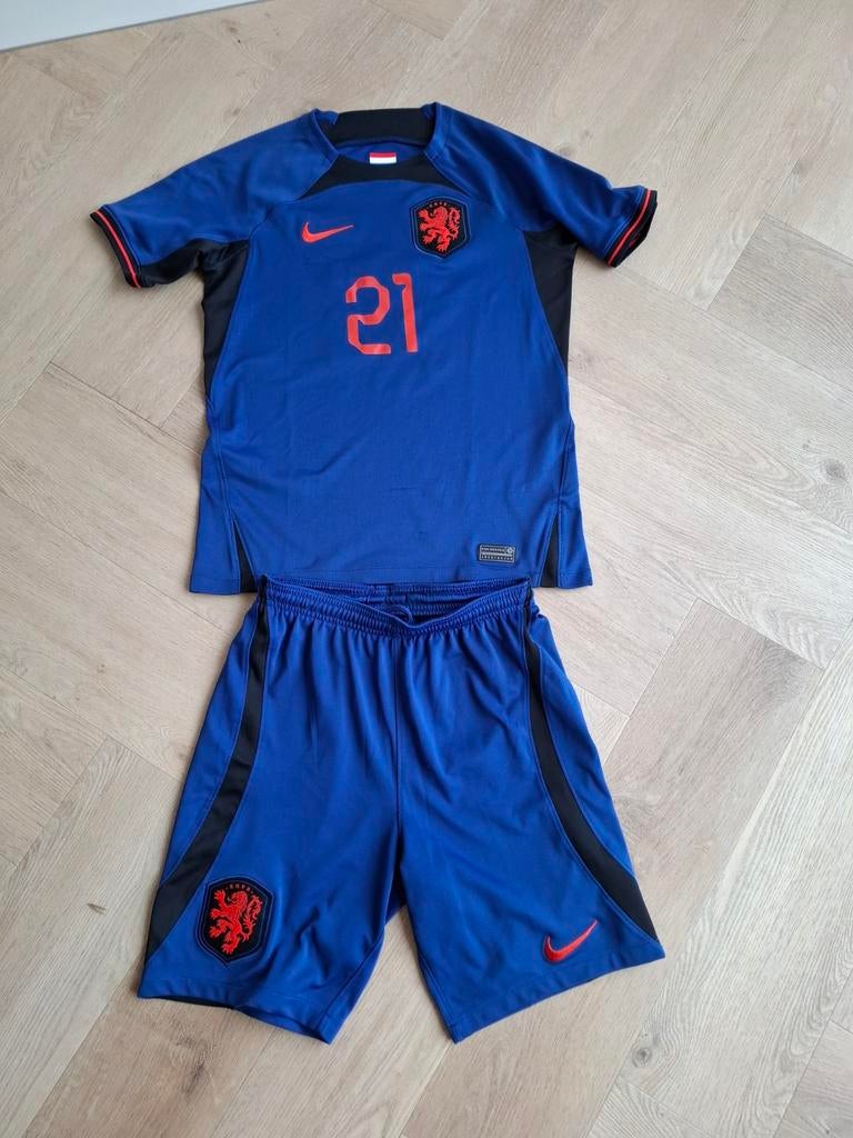 Nike Nederlands elftal tenue, maat 147-158, Maat XS of kleiner, Ophalen of Verzenden, Gebruikt