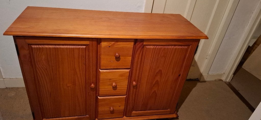 Dressoir Commode massief hout, Gebruikt, 100 tot 150 cm, Met lade(s), Ophalen of Verzenden