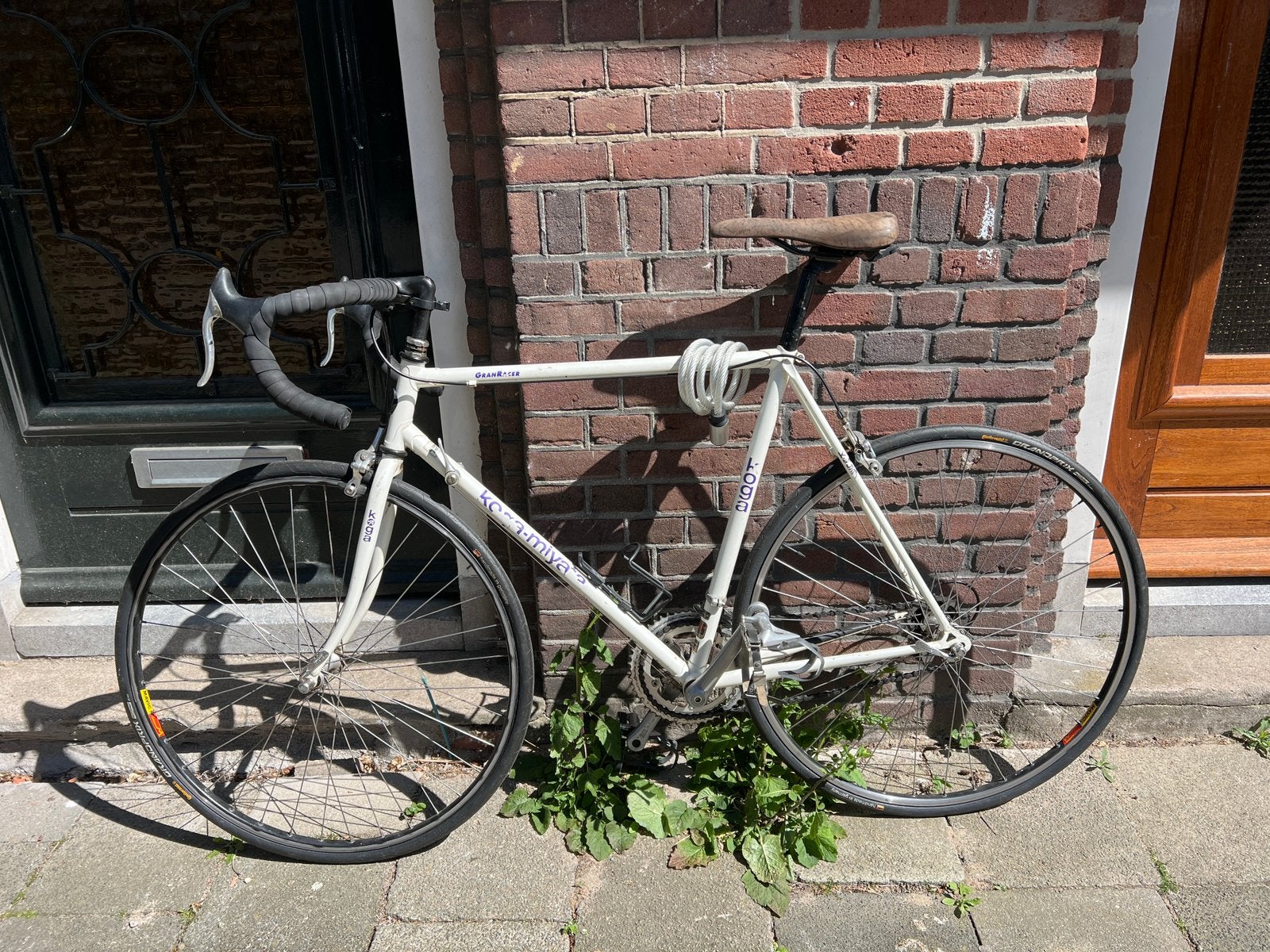Vintage racefiets wit  Koga Miyata wit 1980-ies 28 inch, Ophalen, 28 inch, Gebruikt, 10 tot 15 versnellingen
