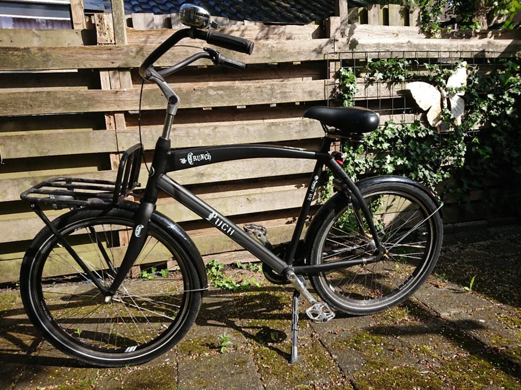 Puch Crunch transportfiets herenfiets 60cm frame., Terugtraprem, Versnellingen, Zo goed als nieuw, 57 tot 61 cm