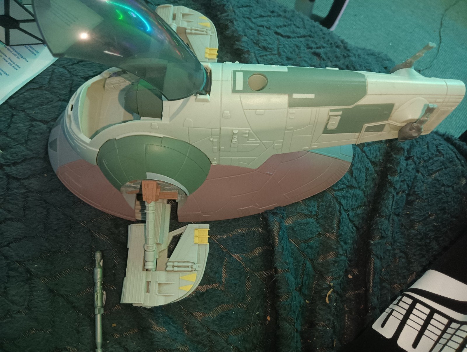 Star Wars Slave I ruimteschip Hasbro zonder Boba Fett figuur, Ophalen of Verzenden, Zo goed als nieuw, Beeldje of Buste