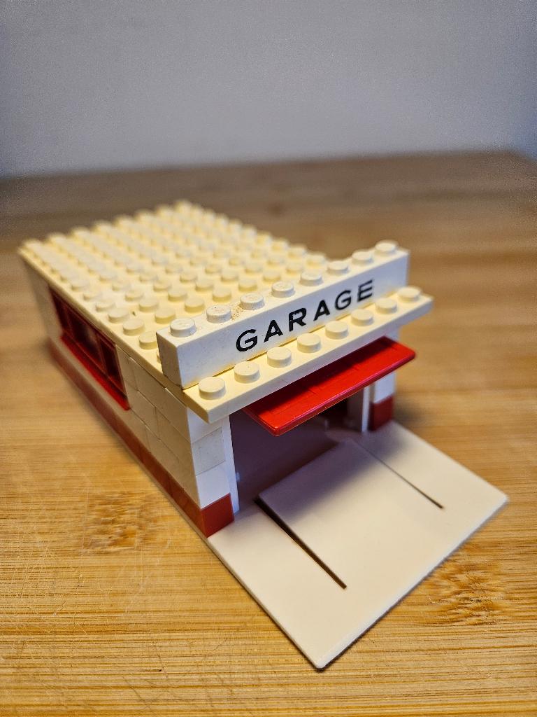 Lego 236-1 Garage - WHITE BASE VINTAGE 1956 1st Gen, Verzenden, Lego, Compleet, Complete set