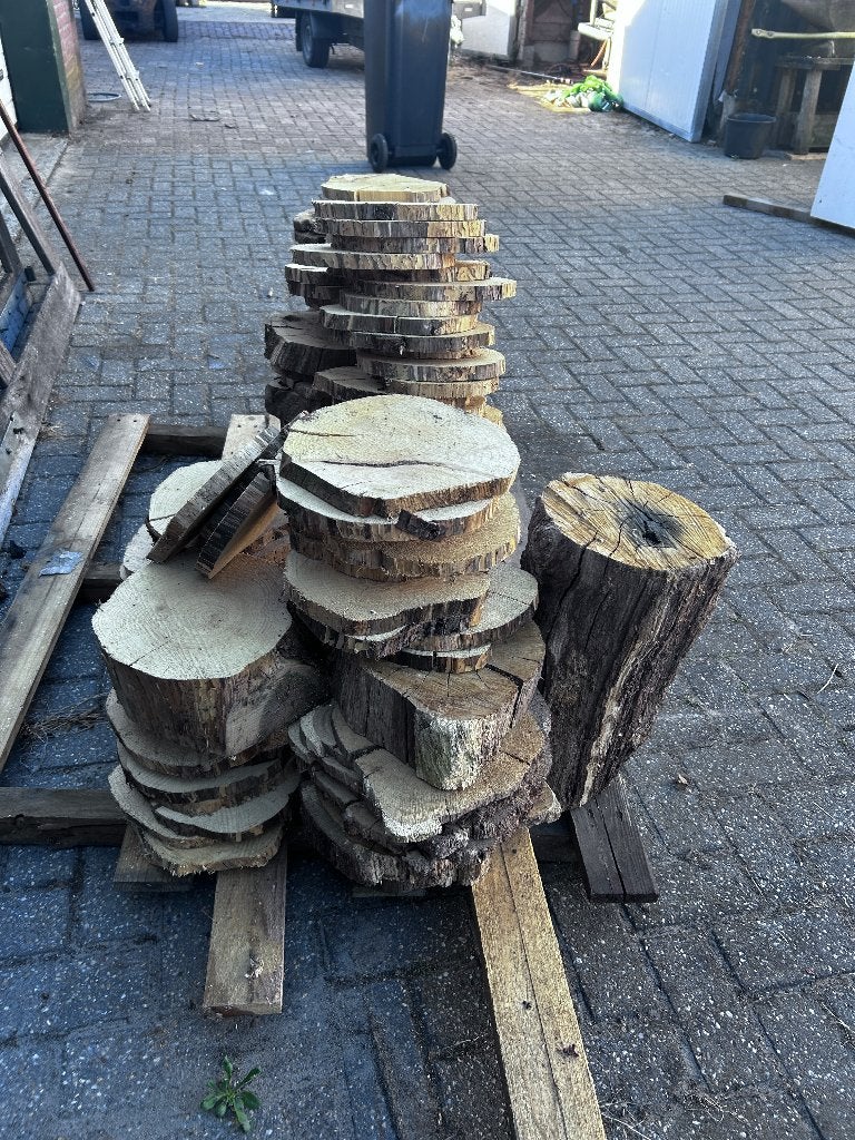 kerst  schijven boomschijven hout, Diversen, Kerst, Ophalen of Verzenden, Nieuw