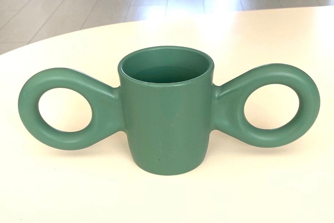 Uniek design groene Domoor beker - Richard Hutten design, Kunststof, Ophalen of Verzenden, Overige merken, Groen