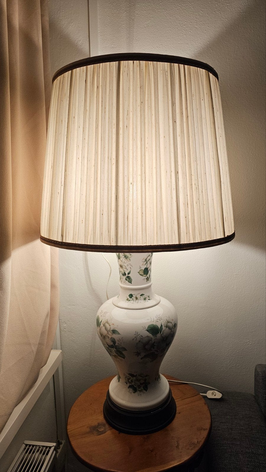 antieke lamp, Tafellamp, Rond, Ophalen of Verzenden, Zo goed als nieuw
