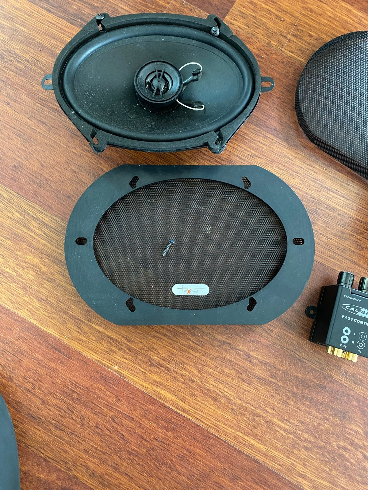Auto audio set: subwoofer, speakers, versterker, pass contro, Ophalen of Verzenden, Gebruikt