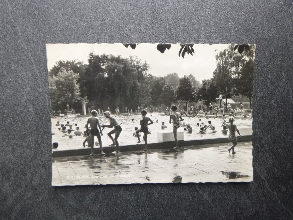 Doetinchem, strandbad Groenendaal 1960, Verzamelen, Verzenden, 1960 tot 1980, Gelopen, Gelderland