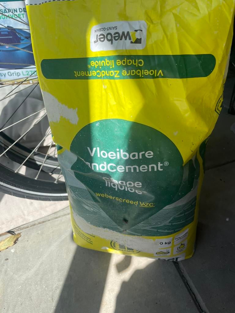 Zandcement vloeibaar 20kg Weber, Ophalen of Verzenden, Nieuw, Overige typen