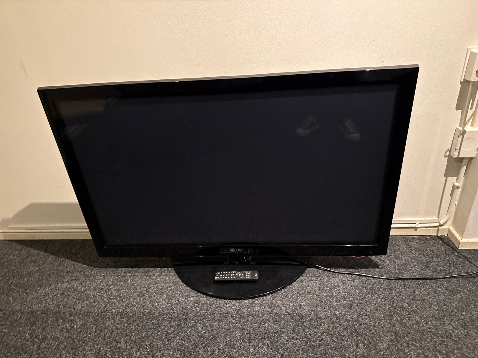 LG 50 inch plasma televisie 50PQ3000 met afstandsbediening, Ophalen, Gebruikt, 50 Hz, LCD