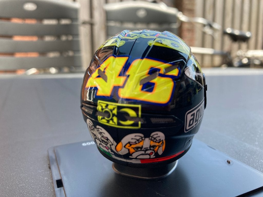 ✅ Valentino Rossi 1:5 helm Mugello 2009 Yamaha YZR-M1 MotoGP, Verzamelen, Automerken, Motoren en Formule 1, Ophalen of Verzenden