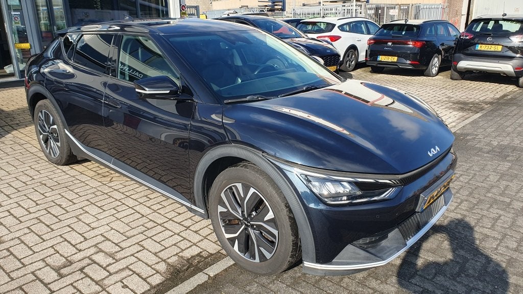 Kia Ev6 58 kWh | Warmtepomp | Trekhaak | SOH100% (bj 2021), Auto's, Kia, Automaat, 12 maanden, Gebruikt, 750 kg