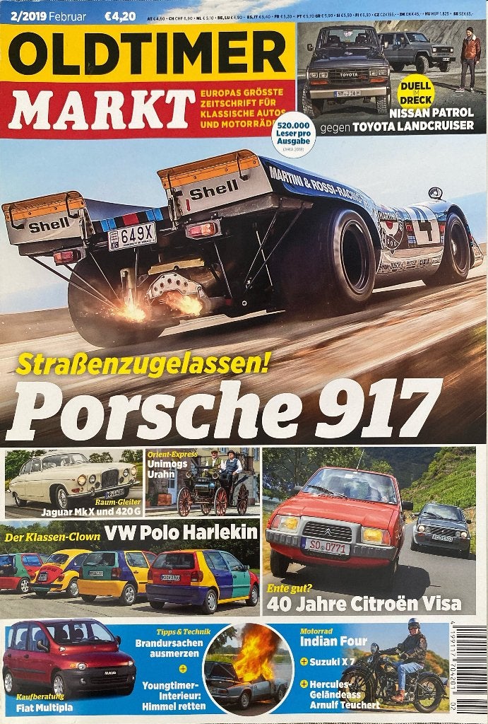 Oldtimer Markt Magazine - Februari 2019, Gelezen, Niet van toepassing, Ophalen of Verzenden, Porsche