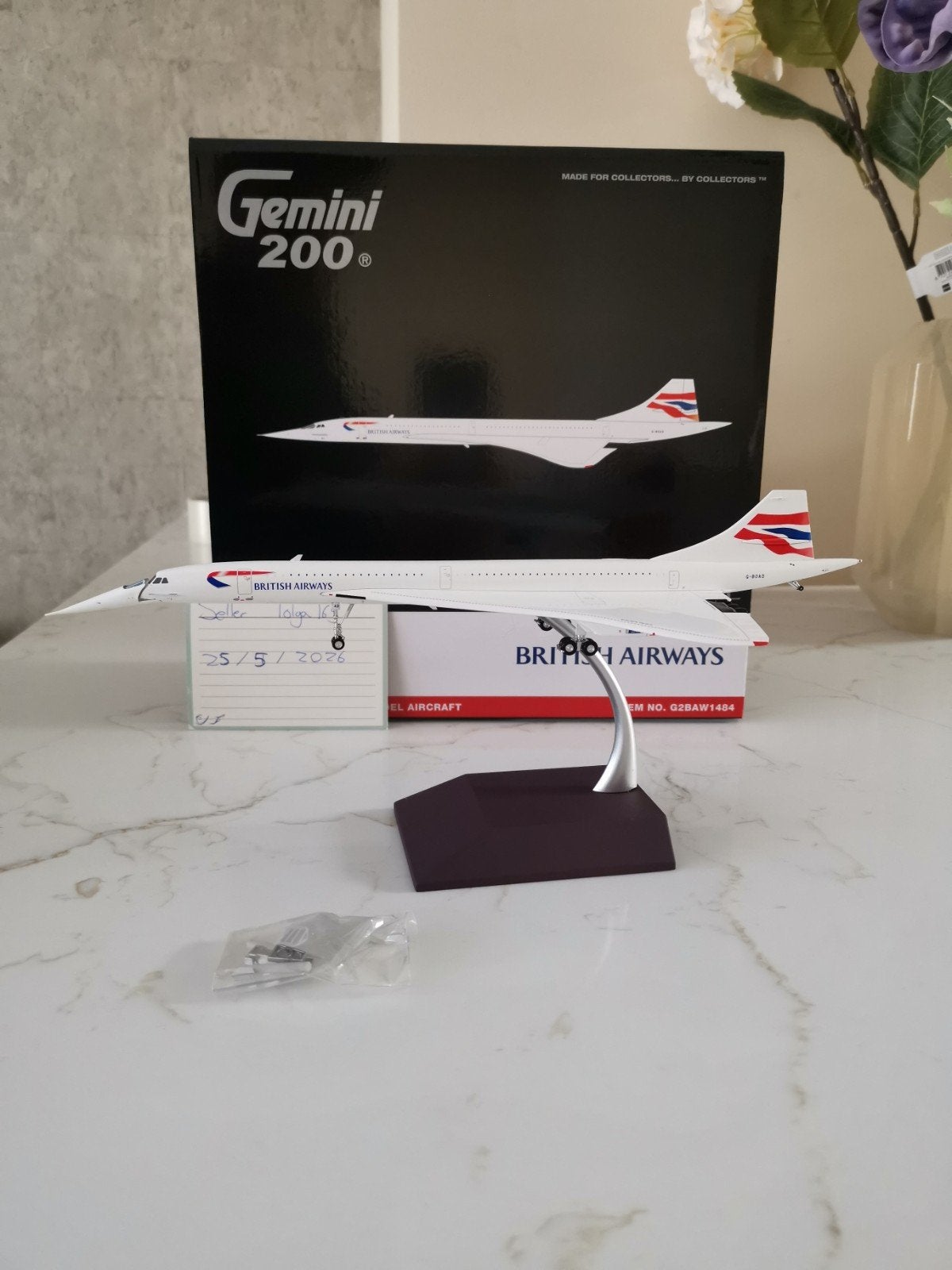British Airways Concorde Gemini Jets 1:200 G2BAW1484 G-BOAD, Overige merken, 1:200 of kleiner, Nieuw, Ophalen of Verzenden