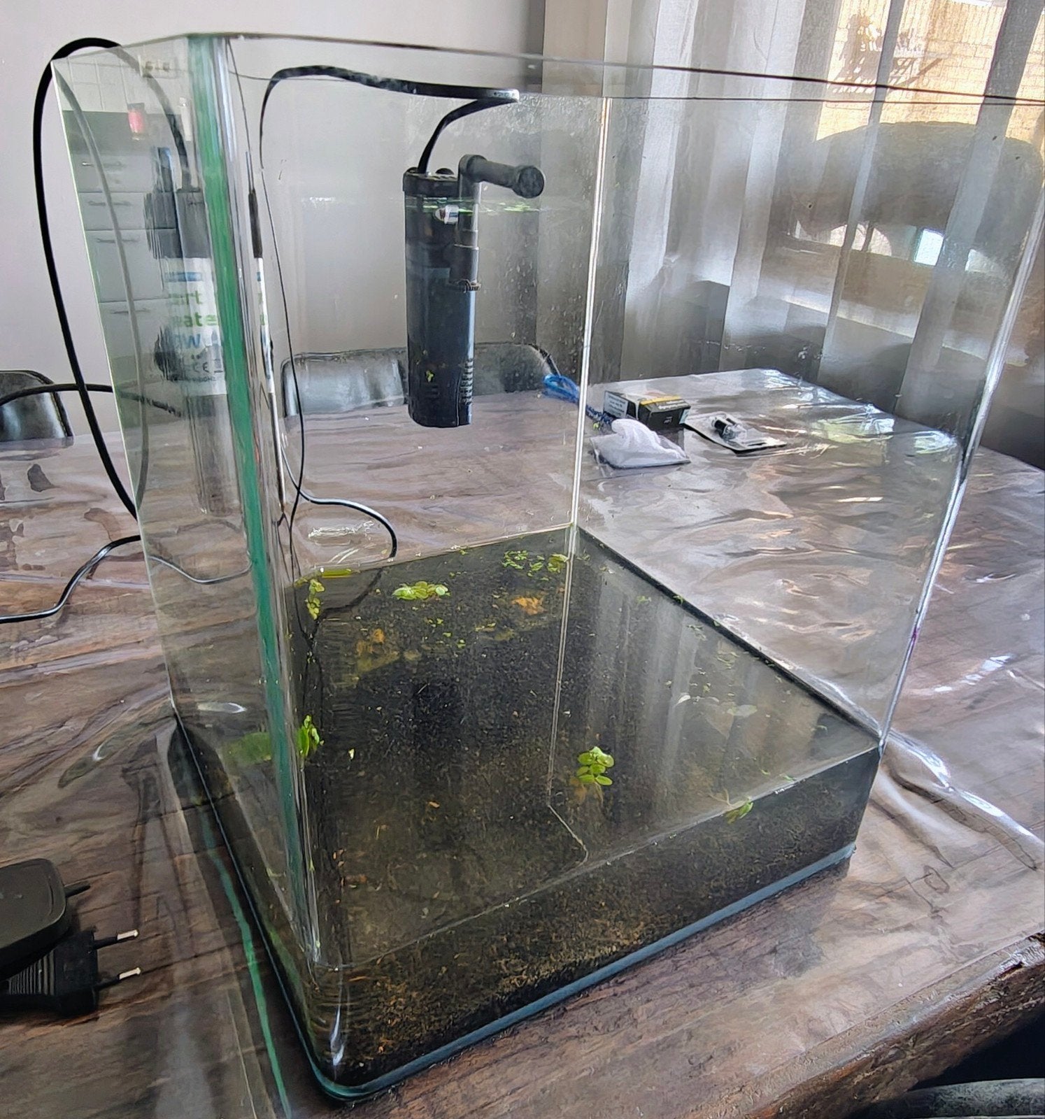 aquarium 30l, Ophalen of Verzenden, Inclusief toebehoren, Zo goed als nieuw