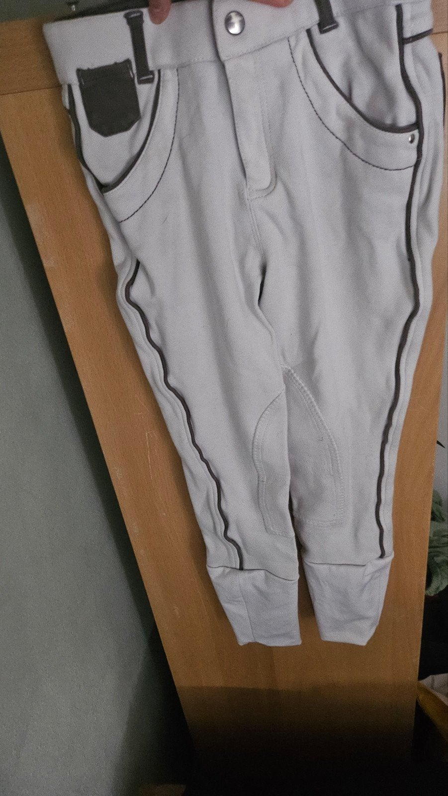 witte paardrijbroek maat 152!, Dieren en Toebehoren, Ophalen of Verzenden, Zo goed als nieuw
