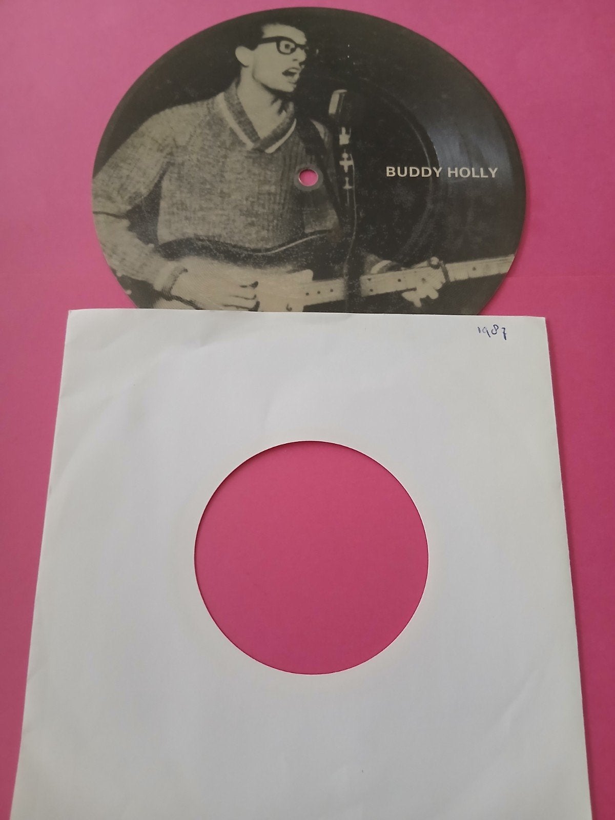 FLEX SINGLE   BUDDY HOLLY  1987, Ophalen of Verzenden, Zo goed als nieuw, Pop