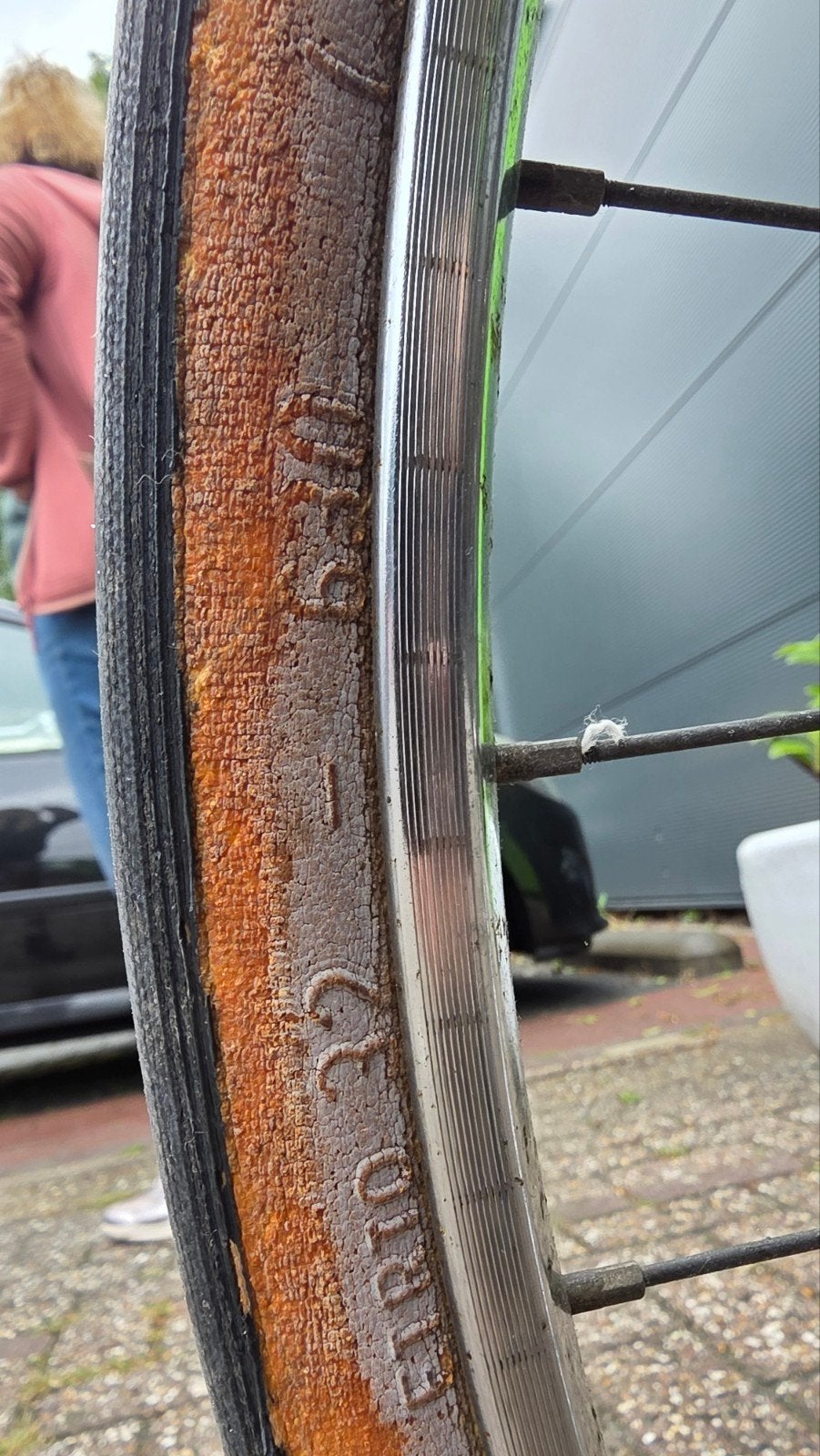 2 vintage fietsbanden, Ophalen, Gebruikt