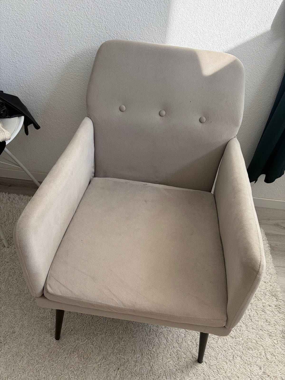 Comfortabele grijs fauteuil - Zo goed als nieuw, Overige kleuren, Ophalen of Verzenden, Zo goed als nieuw, Eén