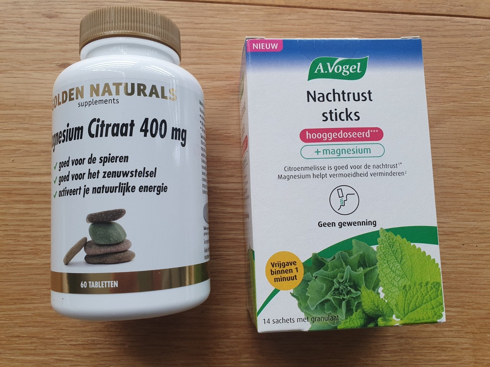 Magnesium Citraat 400 mg en A.Vogel Nachtrust sticks, Ophalen of Verzenden, Nieuw, Poeder of Drank