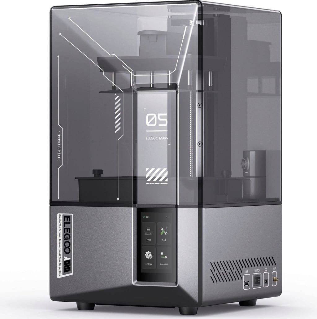 Elegoo Mars 5 Ultra + Mercury Plus V2.0, Computers en Software, Ophalen, Ingebouwde Wi-Fi, Resin/Hars, Zo goed als nieuw