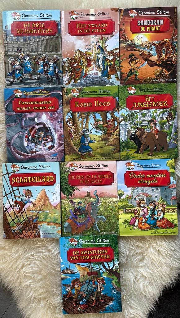 Geronimo Stilton - Klassiekers Bundel van 9 boeken, Boeken, Kinderboeken | Jeugd | 10 tot 12 jaar, Ophalen of Verzenden, Zo goed als nieuw