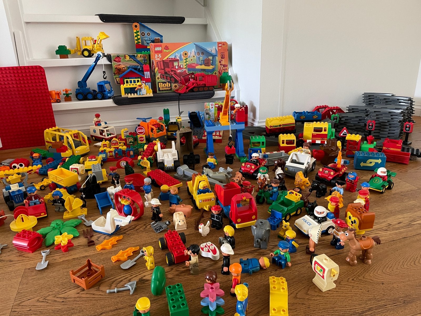 Giga partij Lego Duplo trein bob de bouwer, Ophalen