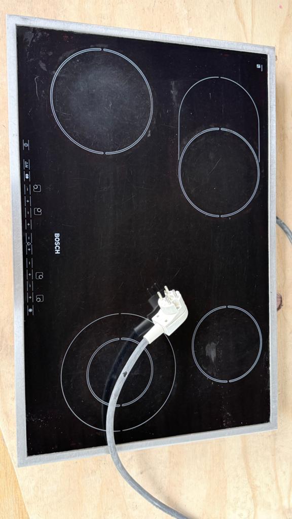 ATAG elektrische kookplaat, infrarood, 380v, Ophalen, Gebruikt, 4 kookzones, Inbouw