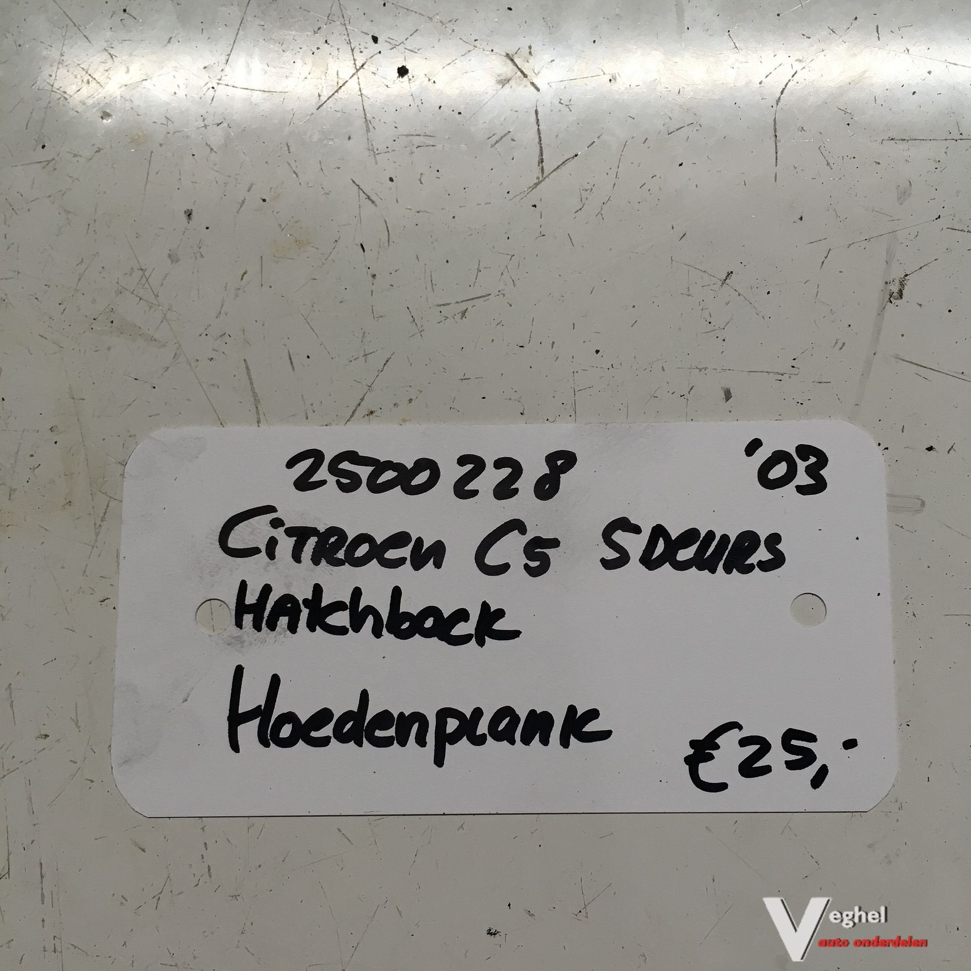 Citroen C5 Hatchback 2.0 16v 2003 2500228   Hoedenplank