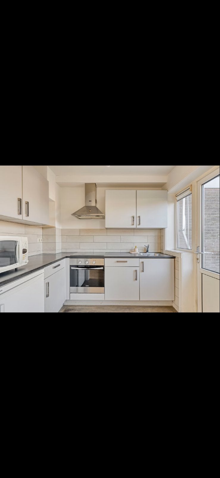 Te koop: Gebruikte keuken, Huis en Inrichting, Keuken | Complete keukens, Ophalen, Gebruikt, Wit, Hoekkeuken