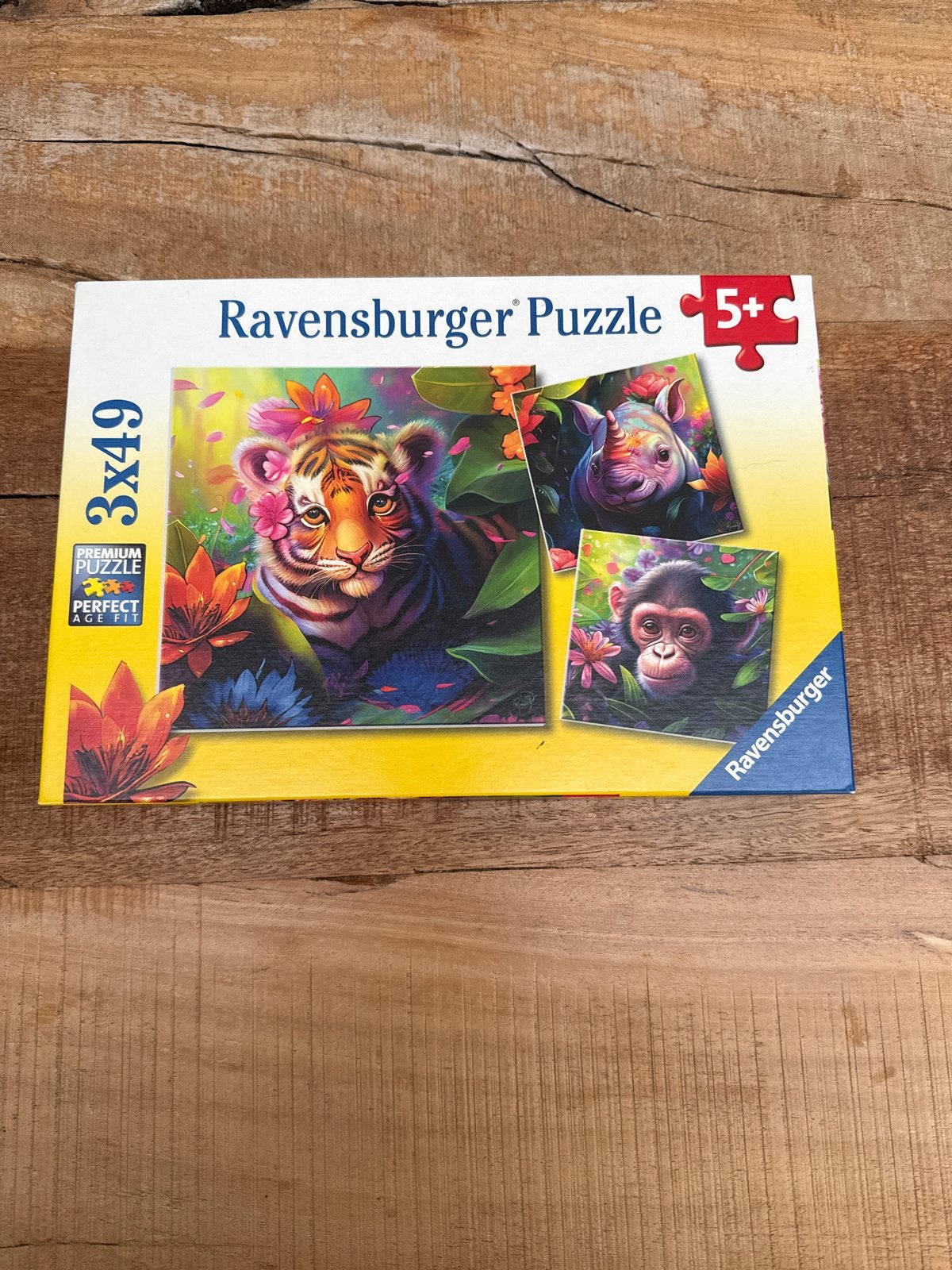 Ravensburger Puzzel 3x49 stukjes - Dieren, Ophalen, Meer dan 50 stukjes, Zo goed als nieuw, 6 jaar of ouder
