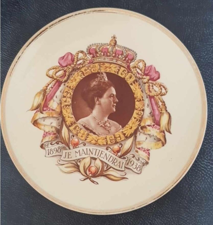 Koningin Wilhelmina zilveren Jubilee Door P.Ragout en Co., Ophalen of Verzenden