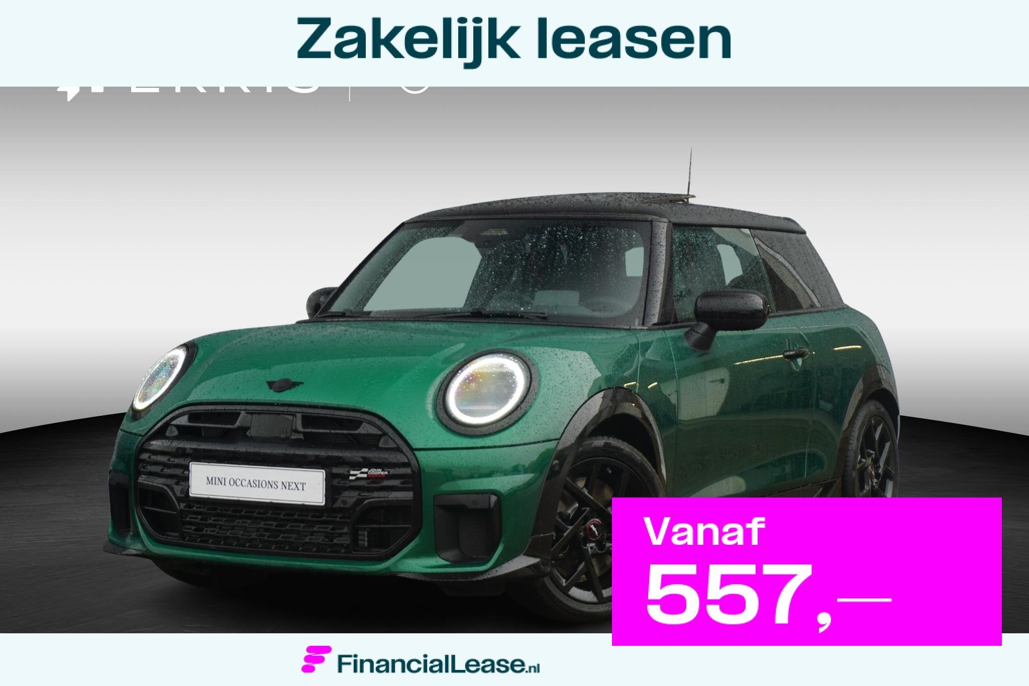 MINI 3-Deurs Cooper C John Cooper Works Uitvoering | Pakket, Gebruikt, 156 pk, Met garantie (alle), 4 stoelen