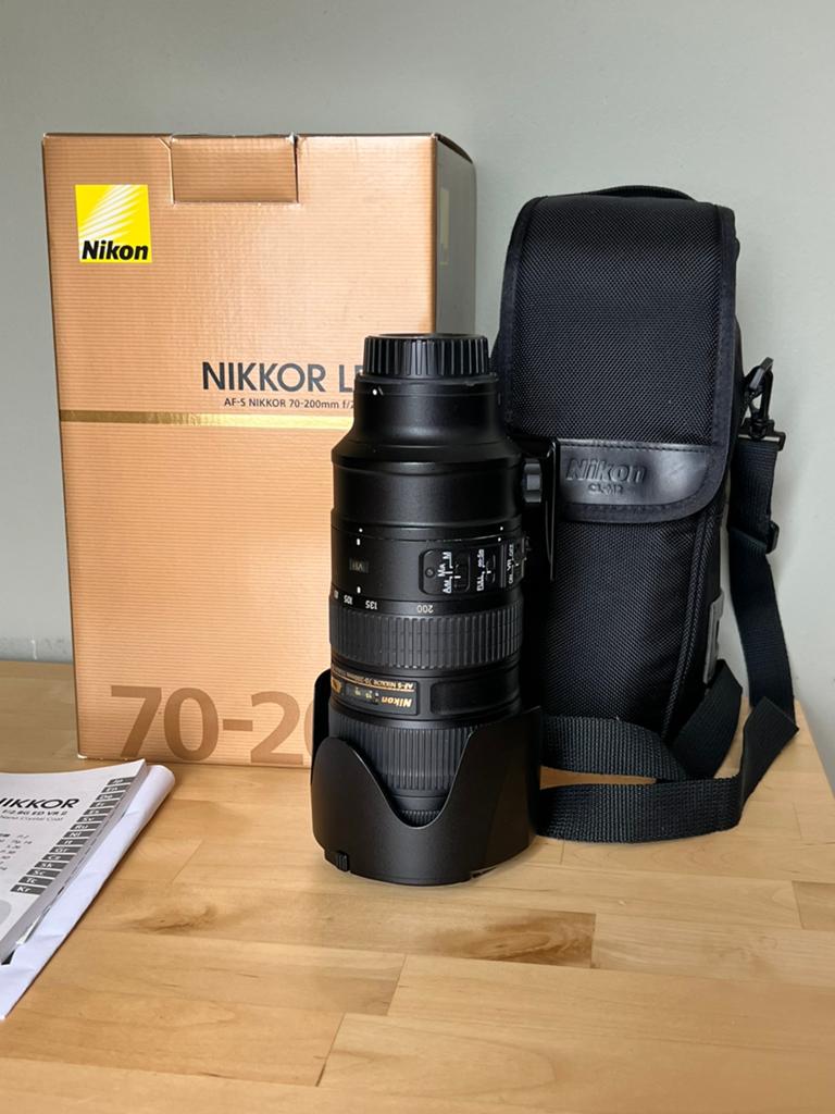 Nikkor AF-S 70-200mm f/2.8G ED VR II telelens Nikon, Ophalen of Verzenden, Zo goed als nieuw, Telelens