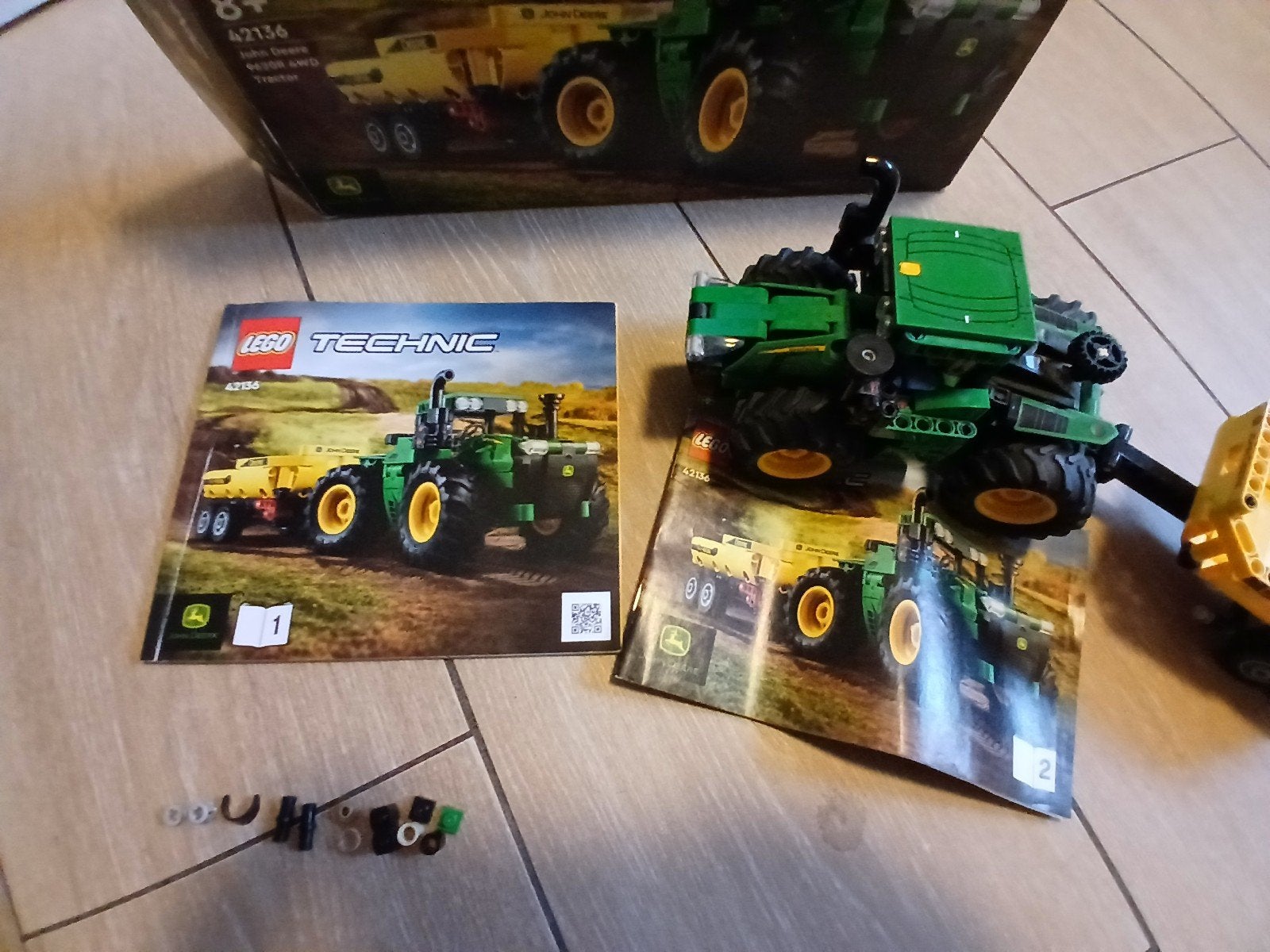 jonh deere lego trekker met aanhanger nummer42136, Lego, Ophalen of Verzenden, Zo goed als nieuw, Complete set