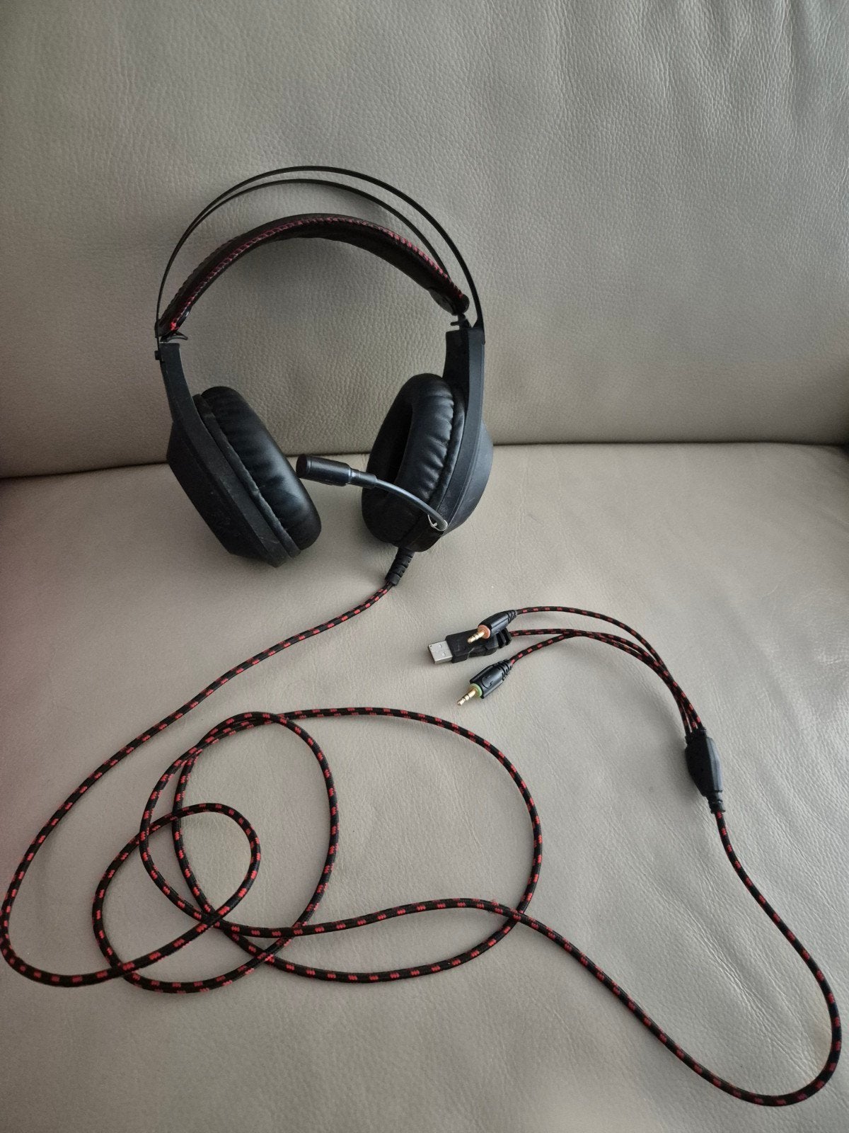 Battletron Gaming Koptelefoon met Microfoon - Zwart/Rood, Overige merken, Ophalen of Verzenden, Microfoon, Zwart