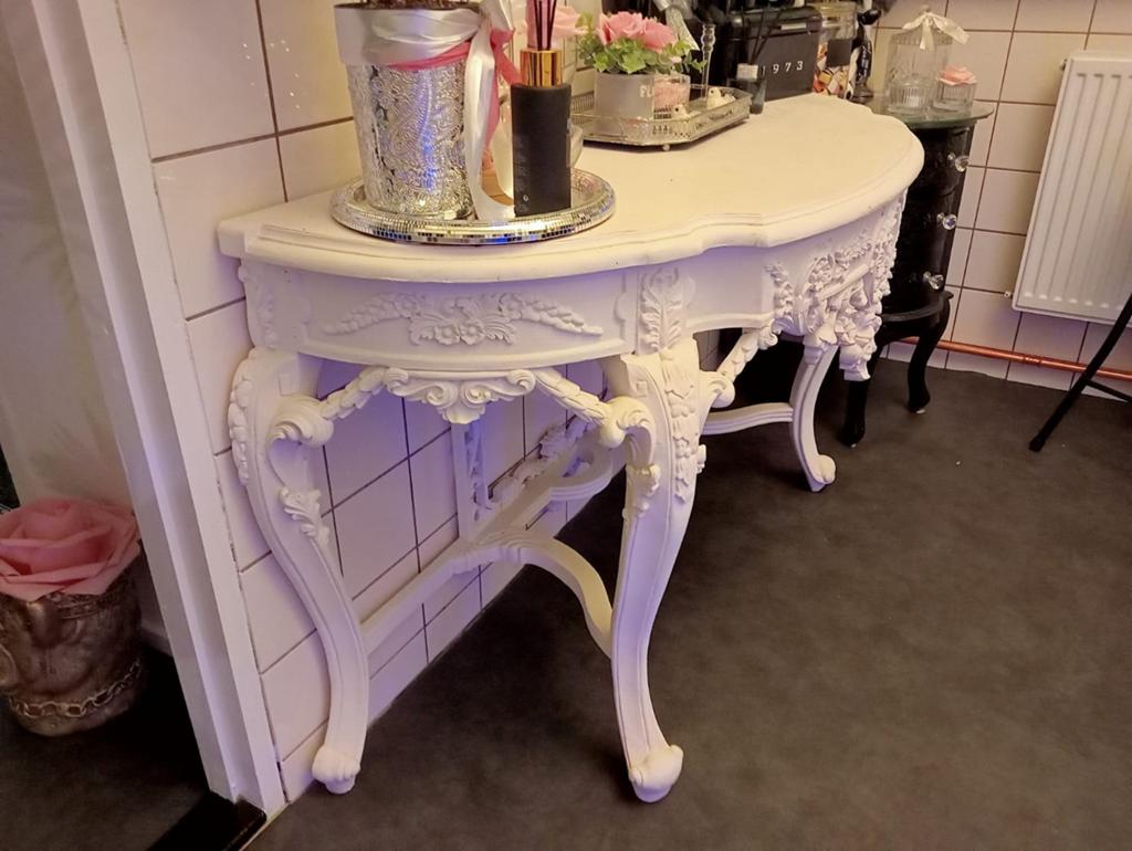 te koop super mooie consoletafel, Ophalen, Rechthoekig, 100 tot 150 cm