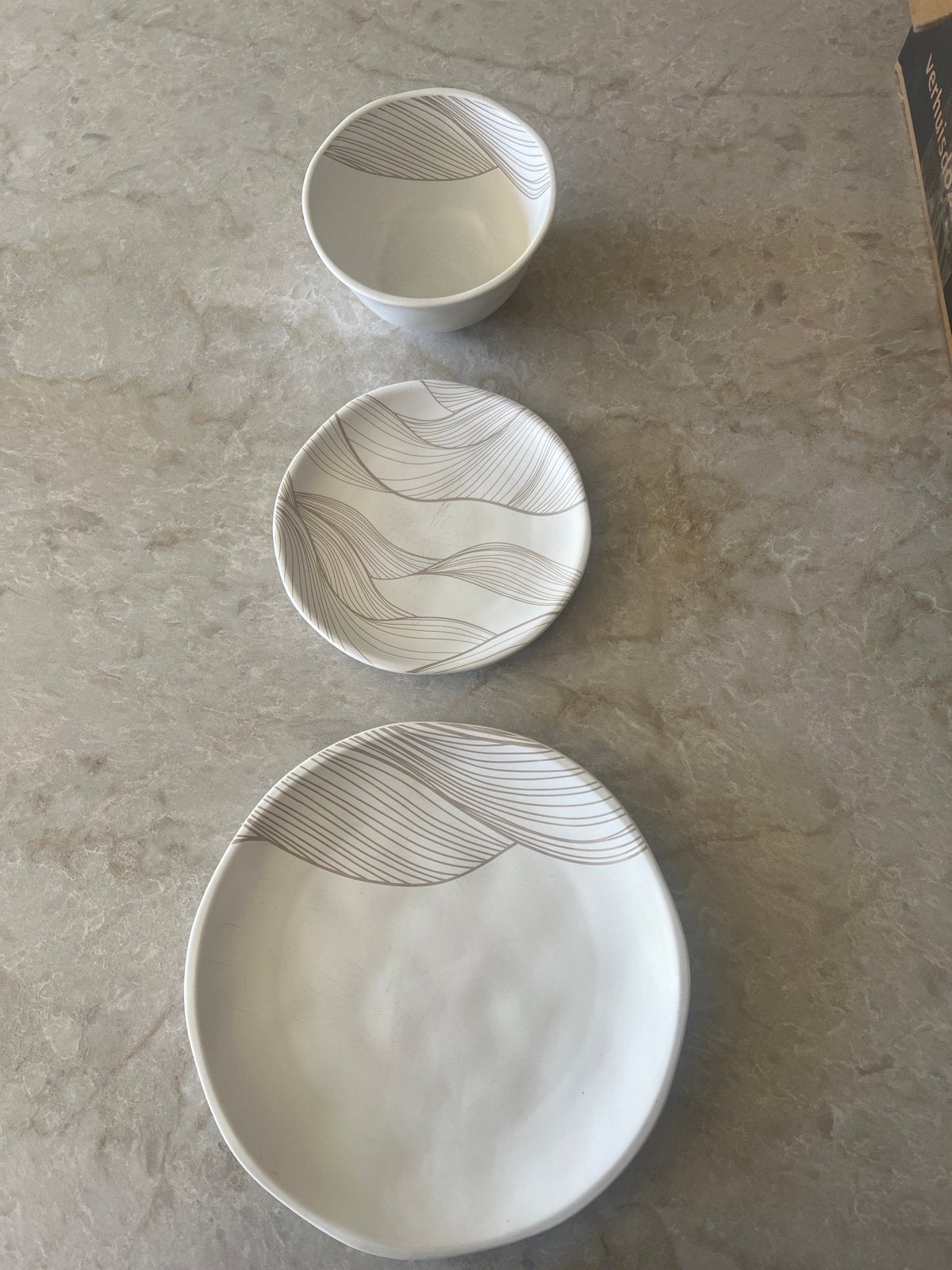 Riverdale servies: 10 grote borden, 10 kleine borden, 10 kom, Ophalen, Gebruikt, Overige merken, Compleet servies