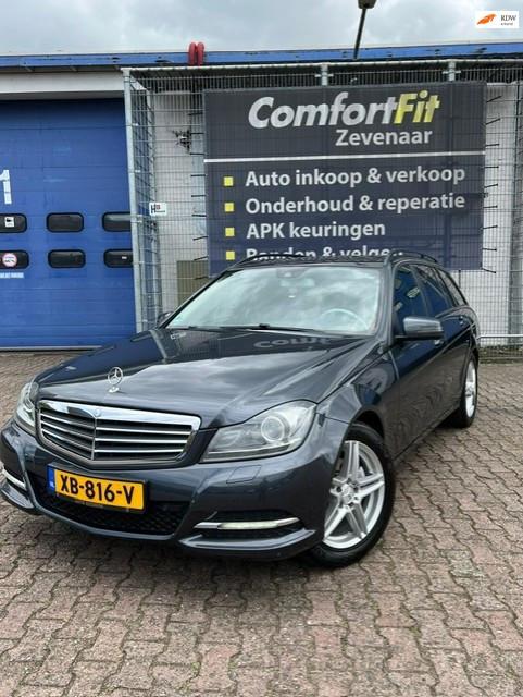 Mercedes-Benz C-klasse Estate 220 CDI Prestige, Auto's, Automaat, Euro 5, Achterwielaandrijving, Zwart