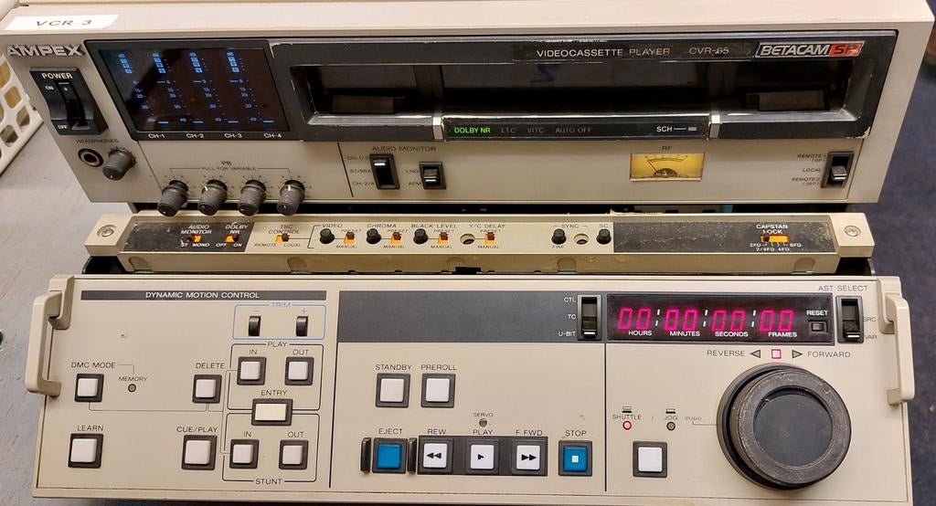 BETACAM SP  ampxx crv65, Ophalen