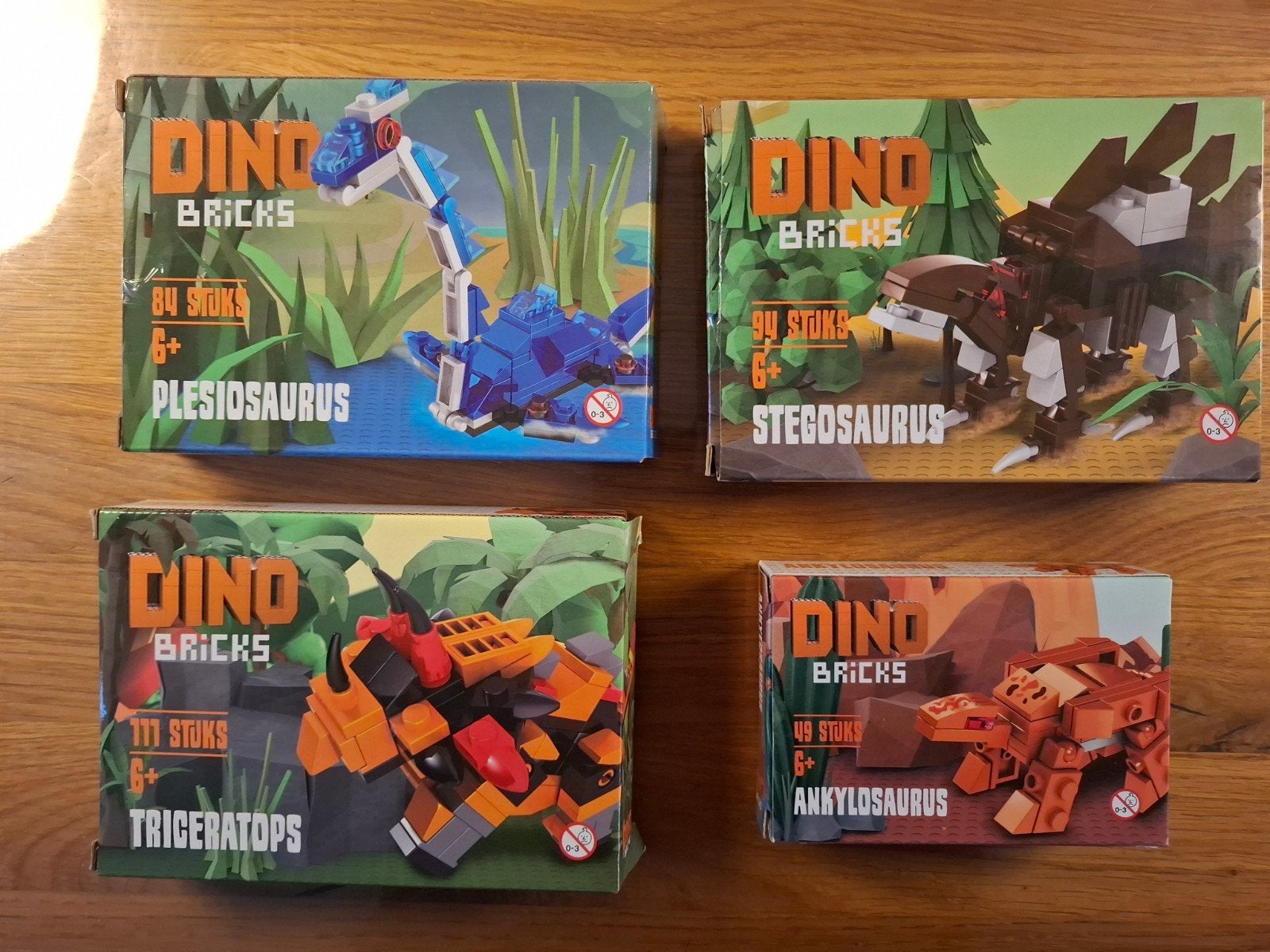 Dino Bricks - met bouwinstructies, Ophalen of Verzenden, Zo goed als nieuw, Overige merken
