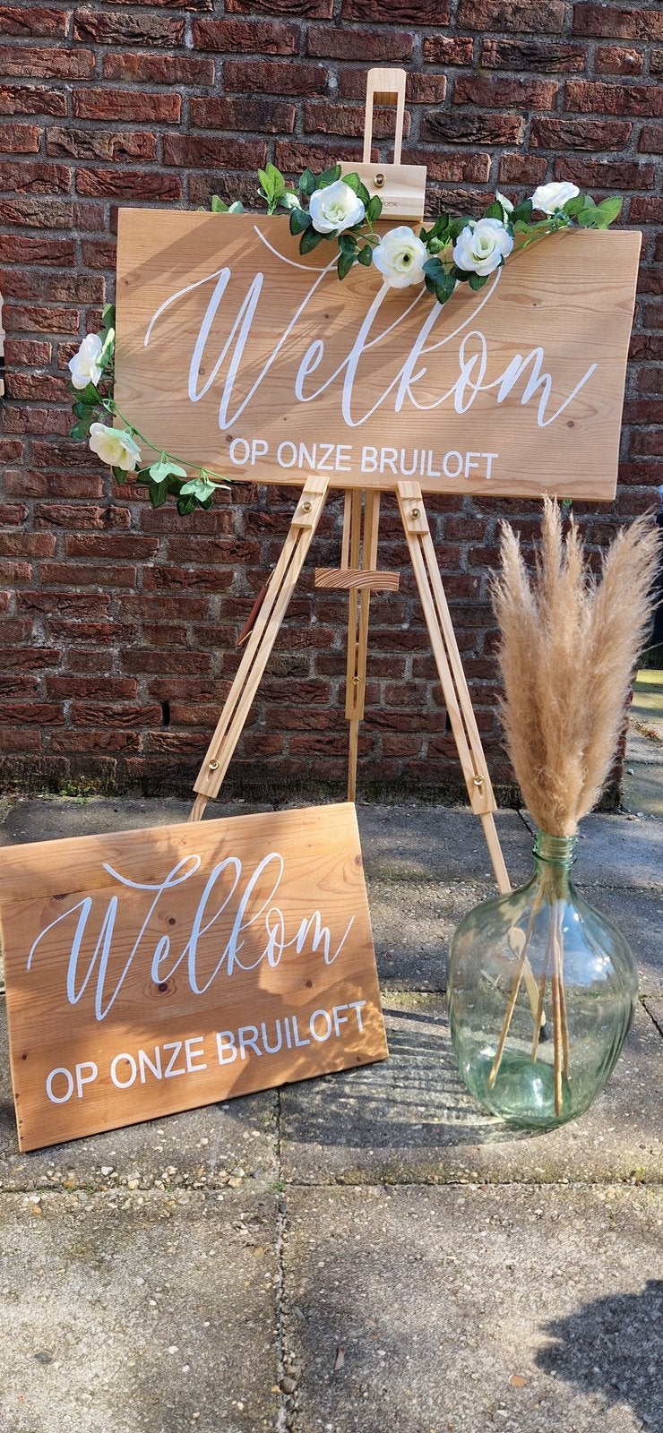 Welkomstbord bruiloft te huur ️, Ophalen, Zo goed als nieuw, Geboorte of Huwelijk