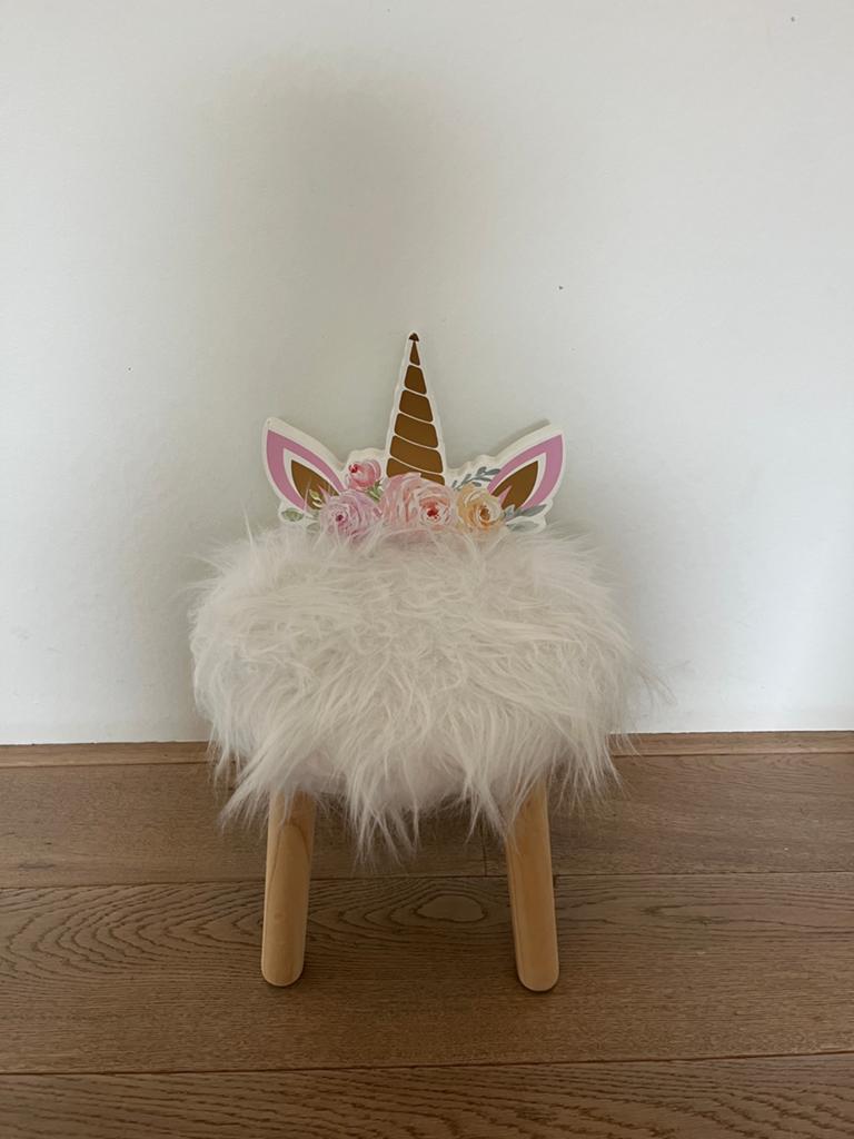 Kleuterkrukje Unicorn 30 cm hoog, Ophalen of Verzenden, Zo goed als nieuw