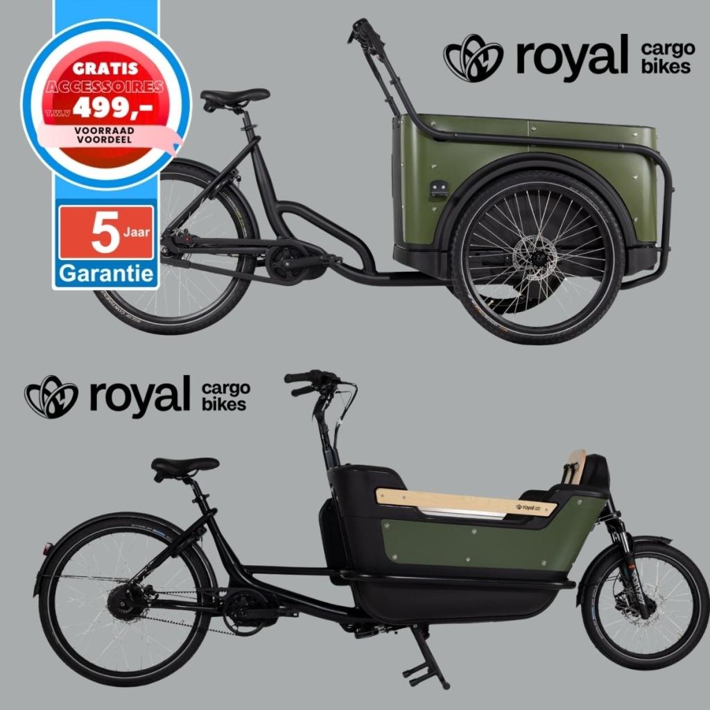 Royal Cargo Bike elektrische bakfiets Nederlandse bakfietsen, Fietsen en Brommers, Fietsen | Bakfietsen, Overige merken, 4 kinderen of meer