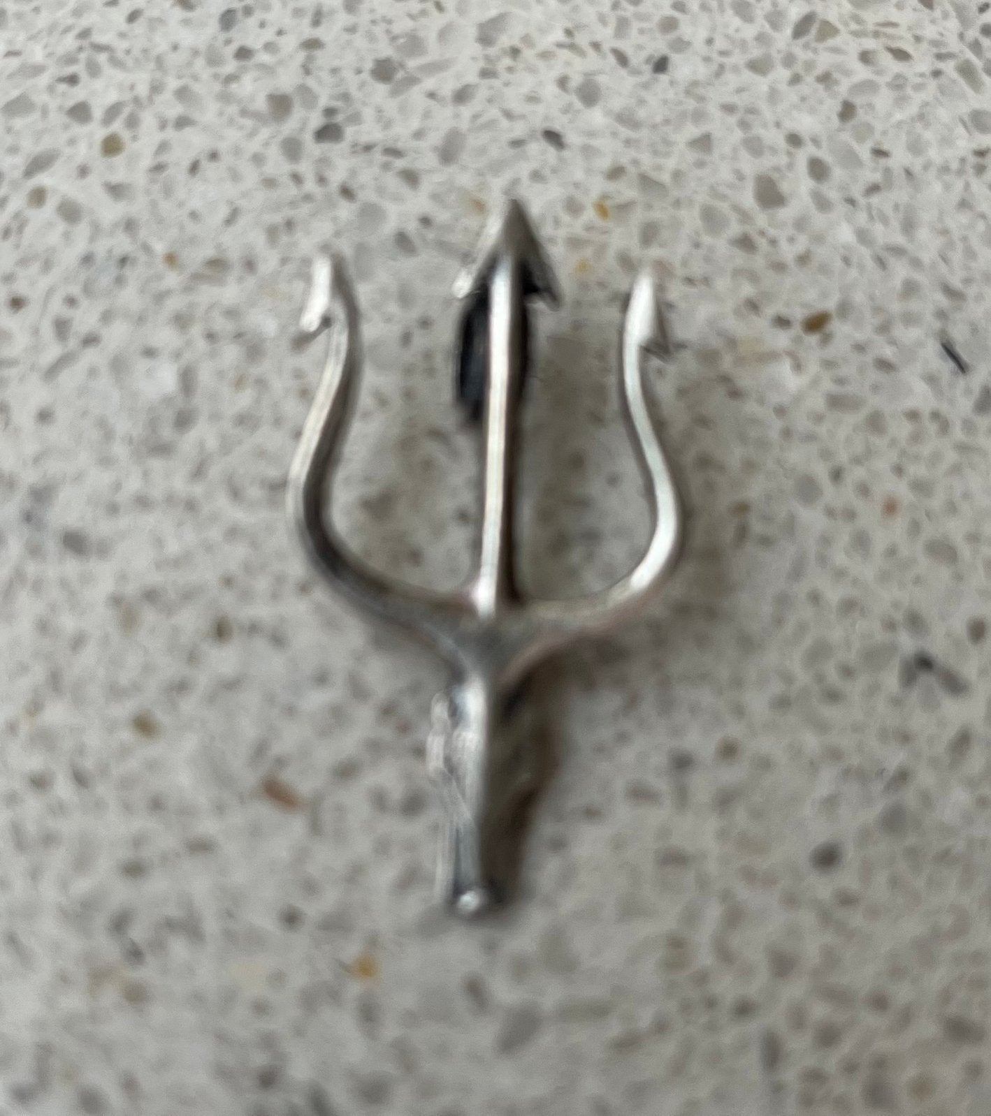 Zilveren hanger Drietand, Ophalen of Verzenden, Zo goed als nieuw, Zilver