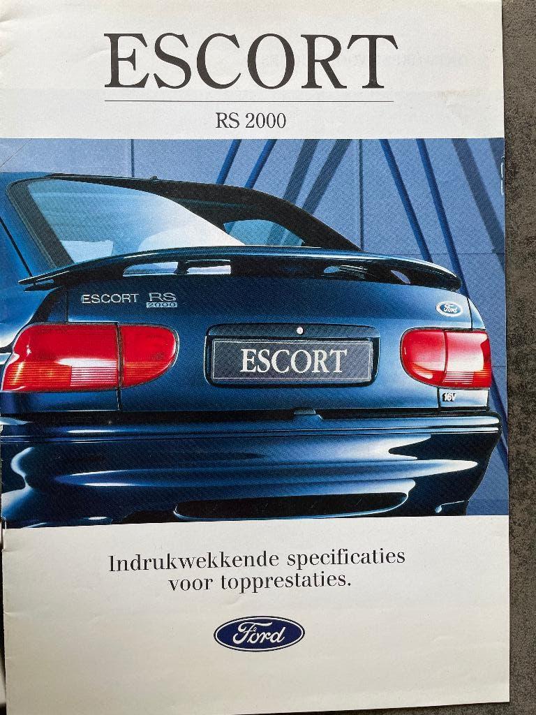 Folder van Ford Escort RS 2000, gedrukt jan. 1993, Ophalen of Verzenden, Nieuw, Ford