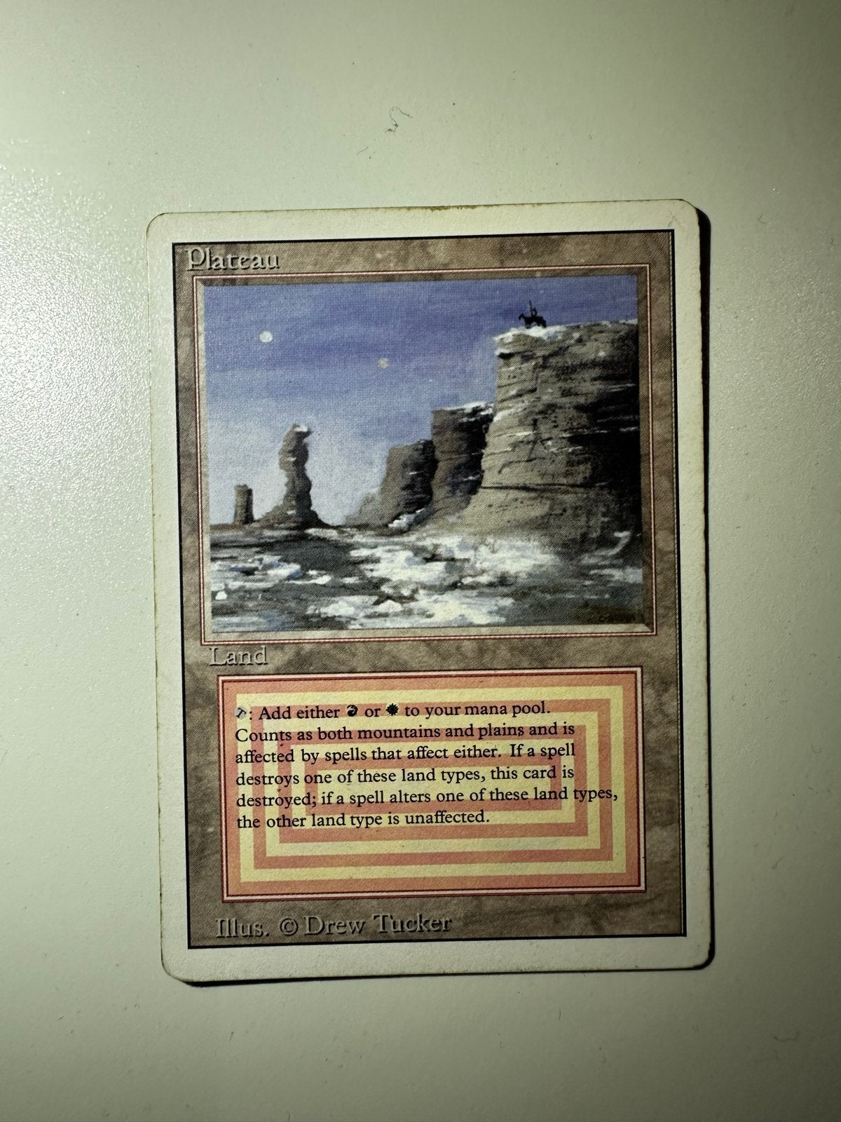 Magic: The Gathering - Plateau (Revised Edition), Ophalen of Verzenden, Gebruikt, Losse kaart